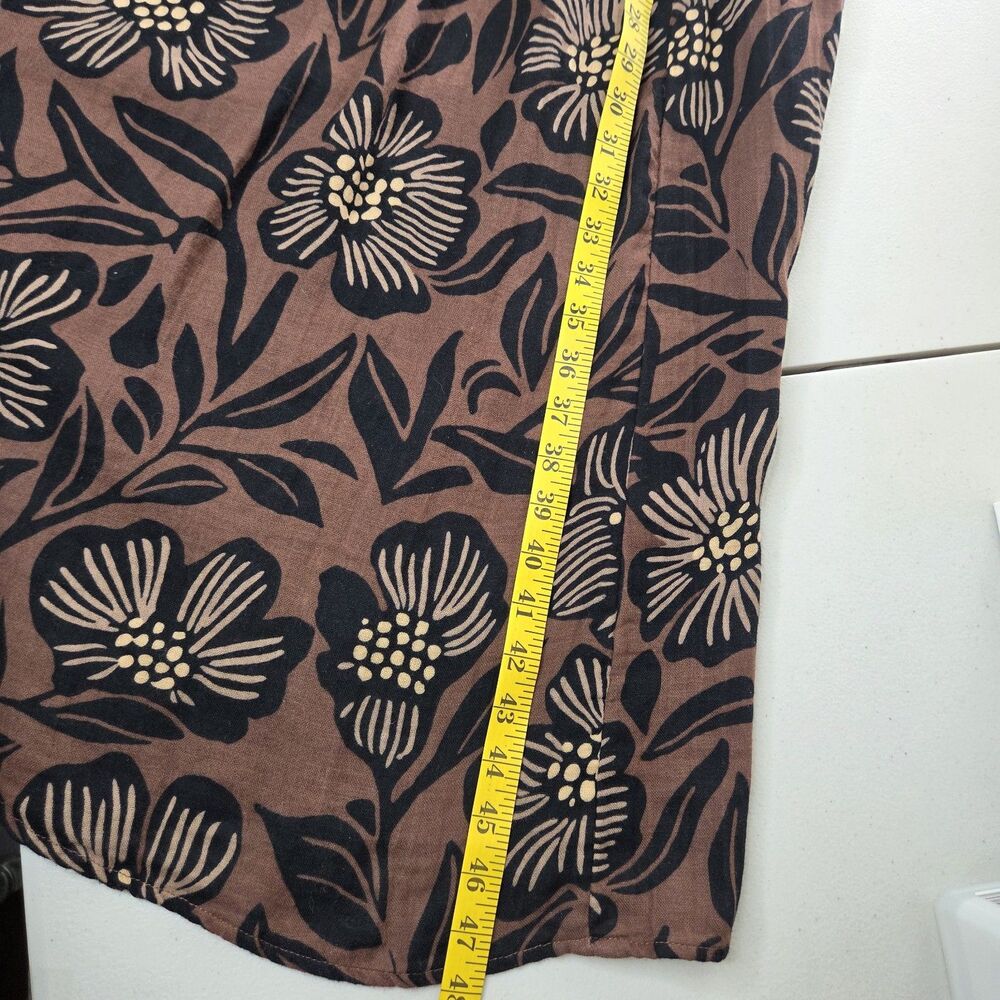 Free People Sweet Nothing Midi/Maxi Dress Women Med Brown Patina Combo Vacation - Picture 6 of 15